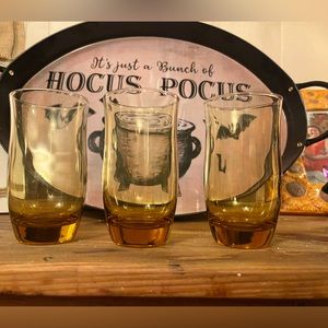 Vintage Small Brown Glasses (3)